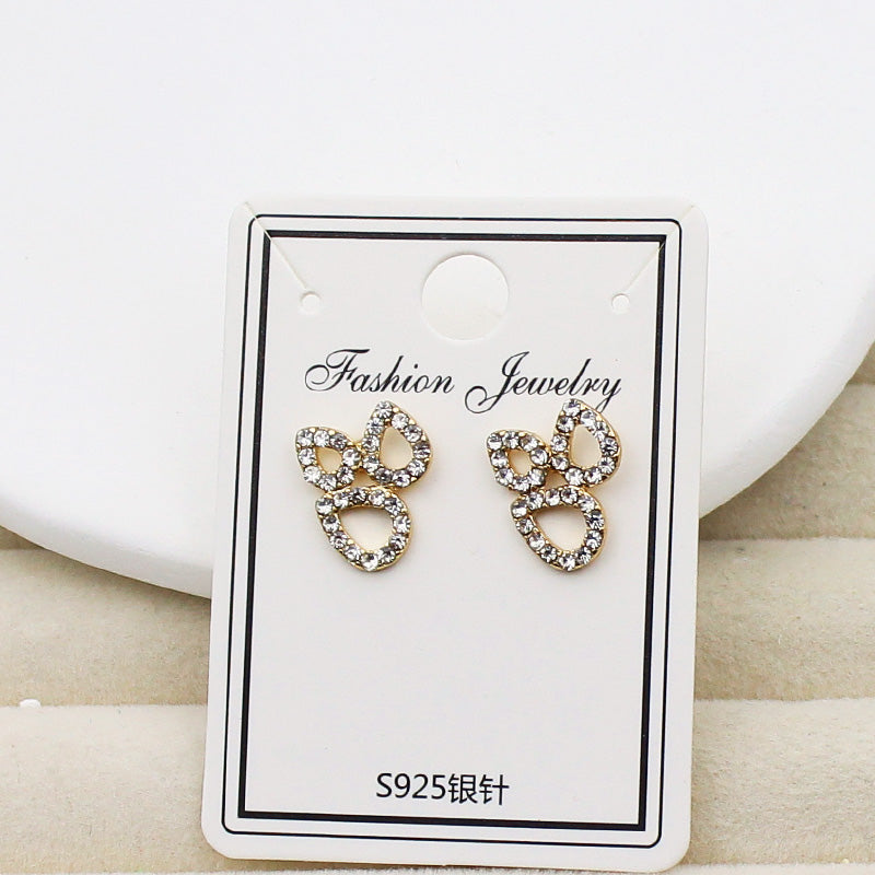 New 925 Sterling Silver needle Mini Studs women stud Earrings jewelry lots style