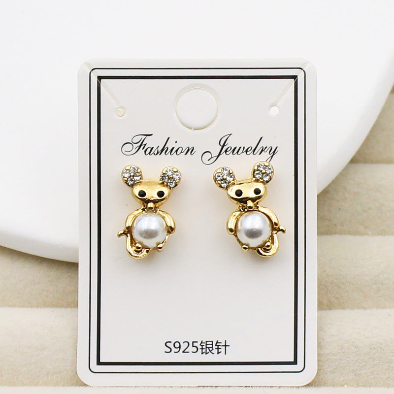 New 925 Sterling Silver needle Mini Studs women stud Earrings jewelry lots style