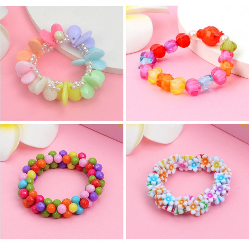 Creative 24Grid Beaded Necklace Toy Kid Girl DIY Jewelry Handmade Accessory gift