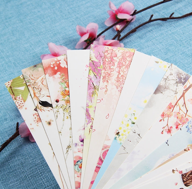 10pcs brand new Paper Bookmarks Chinese Ancient theme painting Card random color