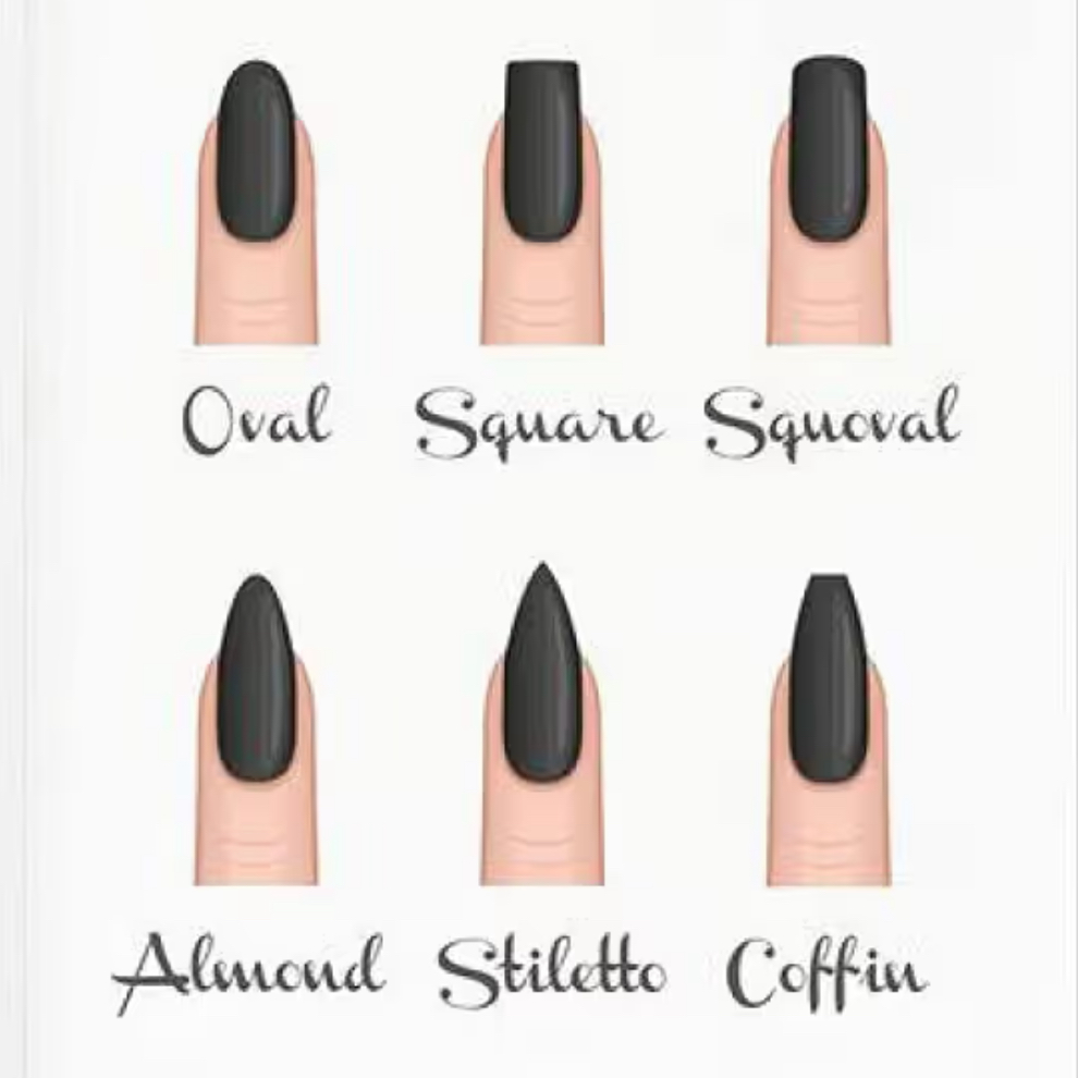 5boxes press on nails 24Pcs/box False Nails mixed random styles with jelly tabs