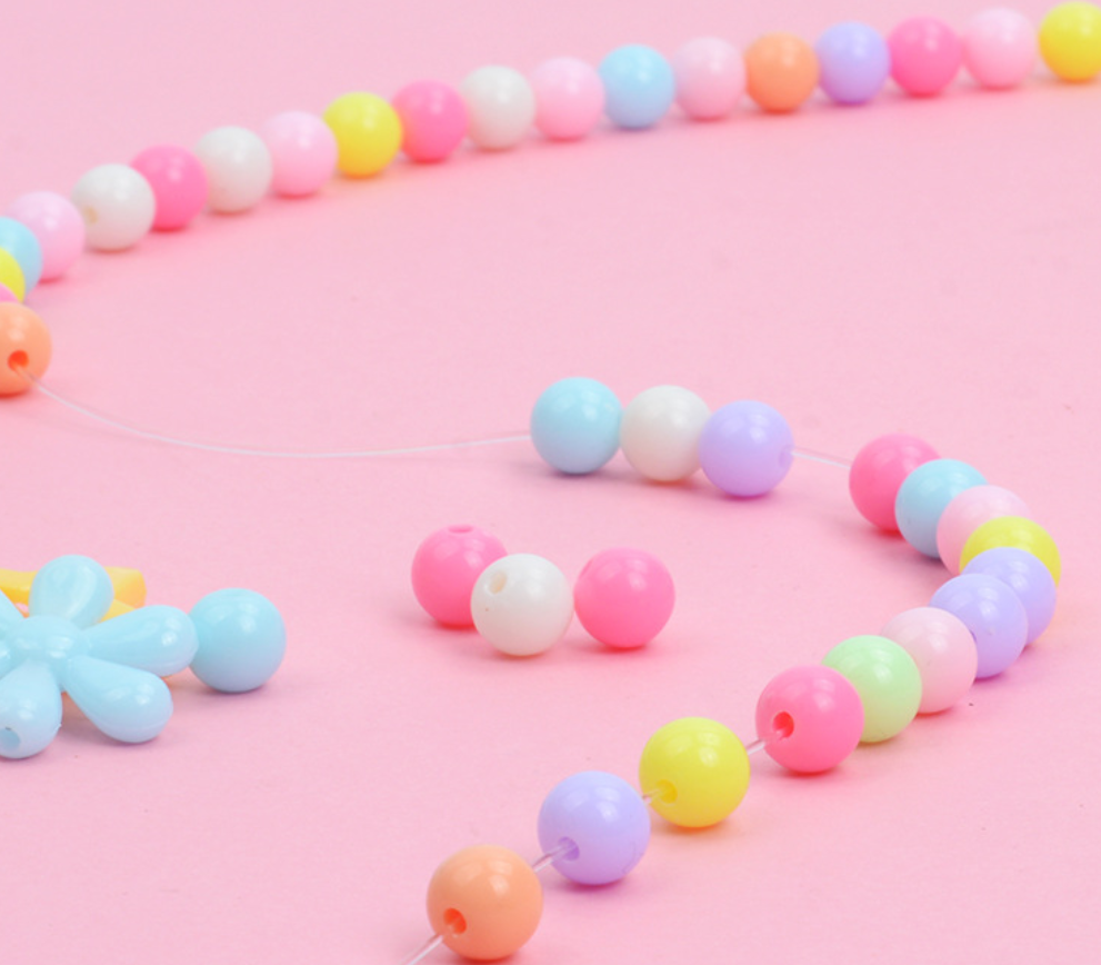 Creative 24Grid Beaded Necklace Toy Kid Girl DIY Jewelry Handmade Accessory gift