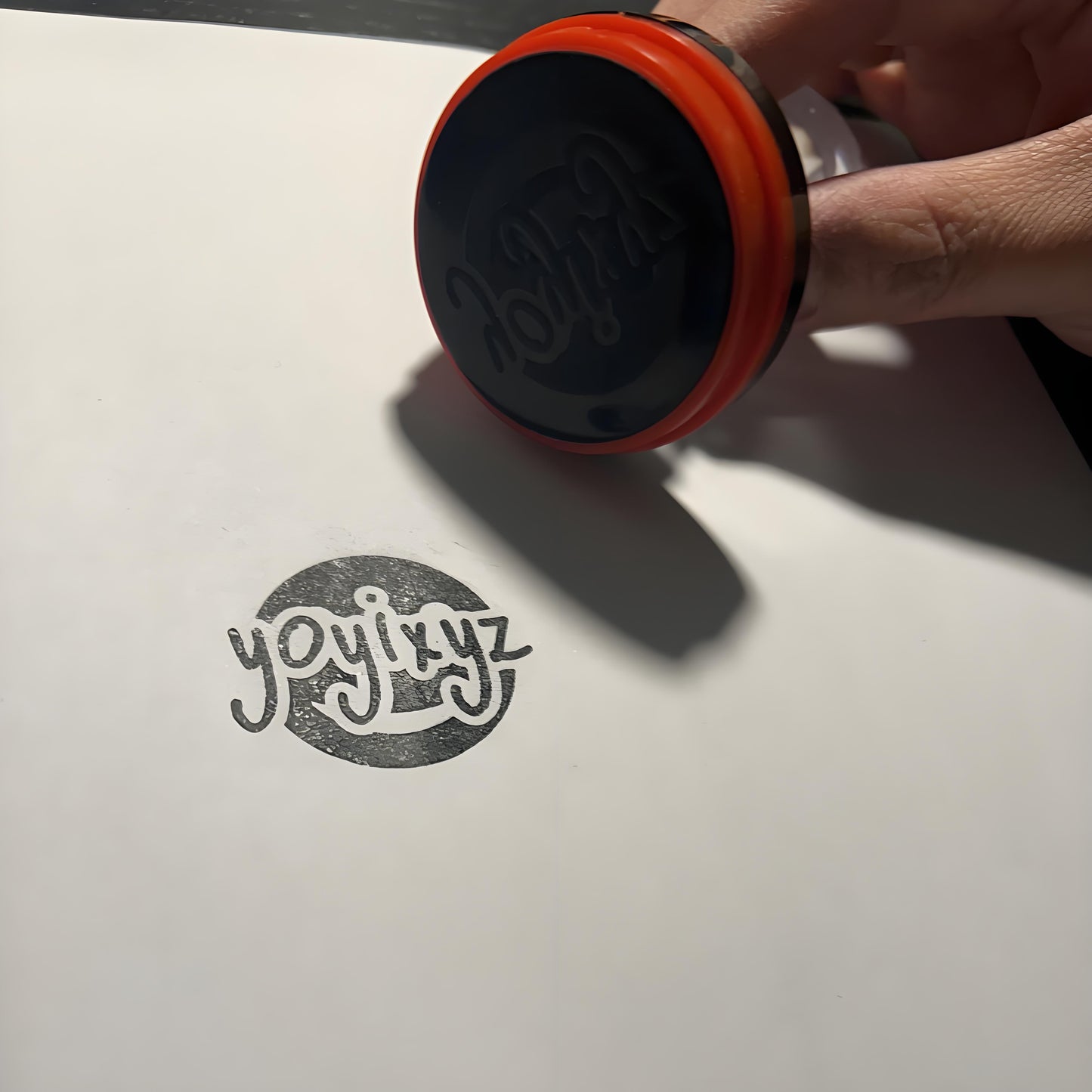 big size Personalized stamp Logo text Self ink Stamp Custom seal design multi-color