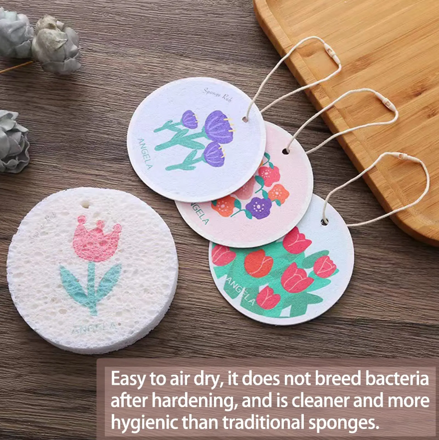 2pcs Kitchen Cleaning Sponges for Dishes Clean Super Absorbent Multiple uses bath cleaning