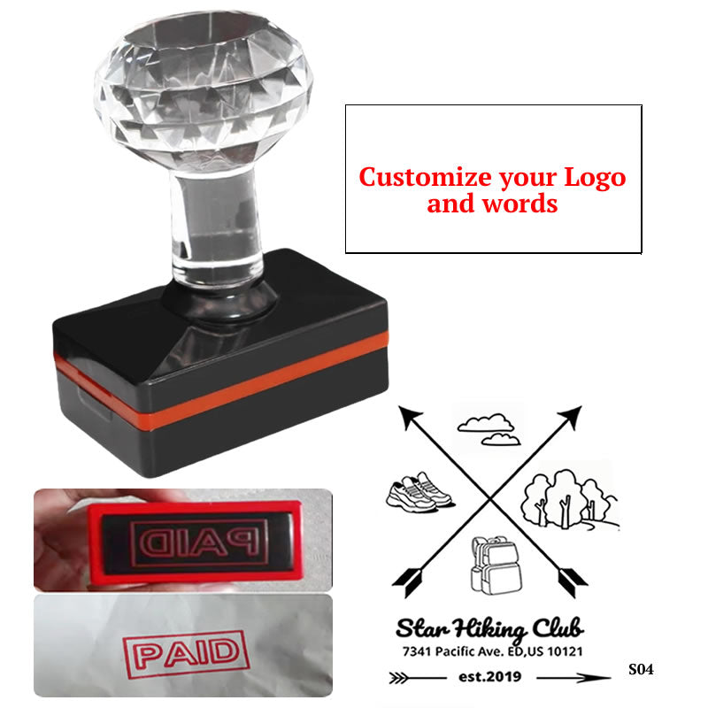 Personalized Stamp Custom stamps Self Inking handmade Wedding Address logo bakery round rectangle