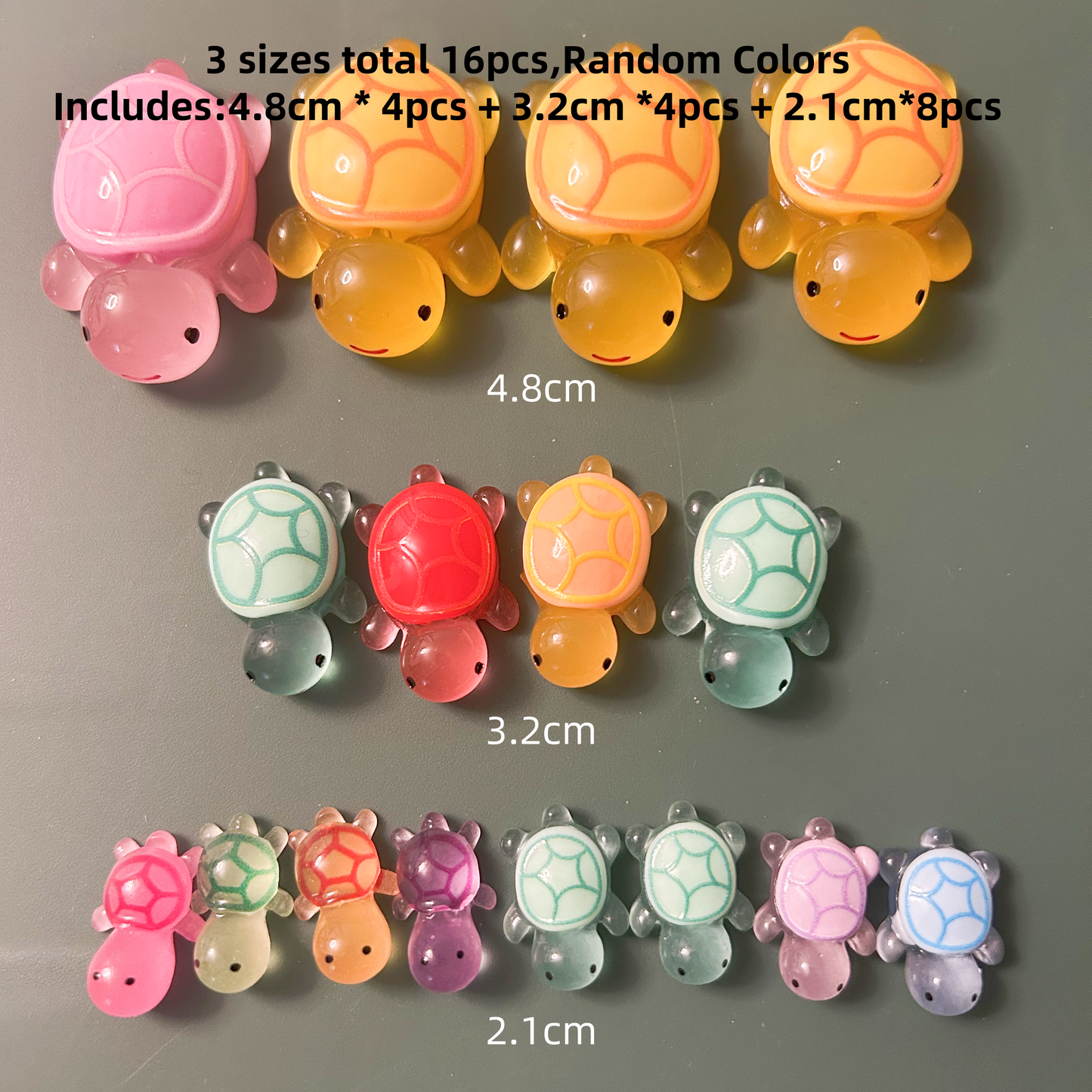 Cute Turtle Home Decor Landscaping Resin Crafts different sizes Miniatures yard