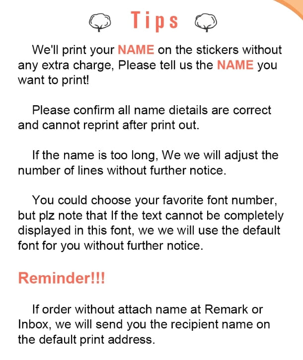 60pcs Waterproof Self-adhesive kids Name Tag Stickers Custom Personalized label cartoon sticker