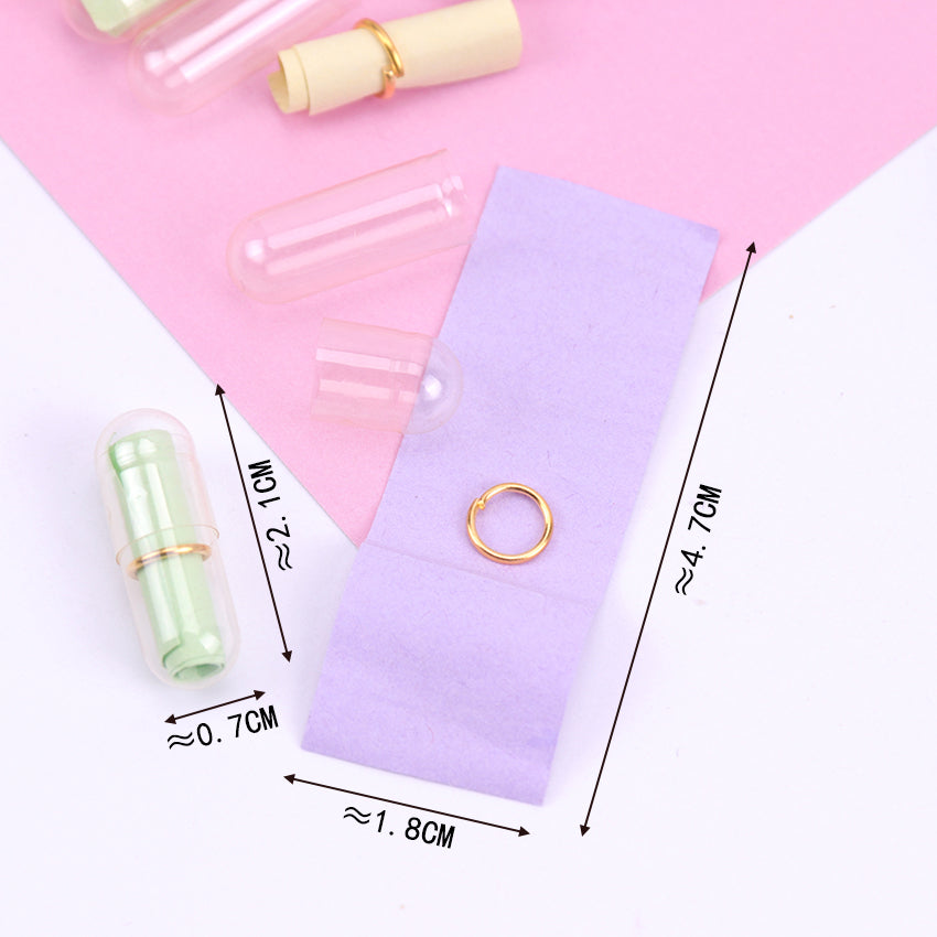 200pcs Message Capsule In Bottle Transparent Letter Love Pill Roll Paper party for gift ceremony