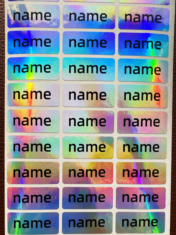 different sizes Holographic stationery sticker Laser Personalized Stickers DIY label logo tag back to school