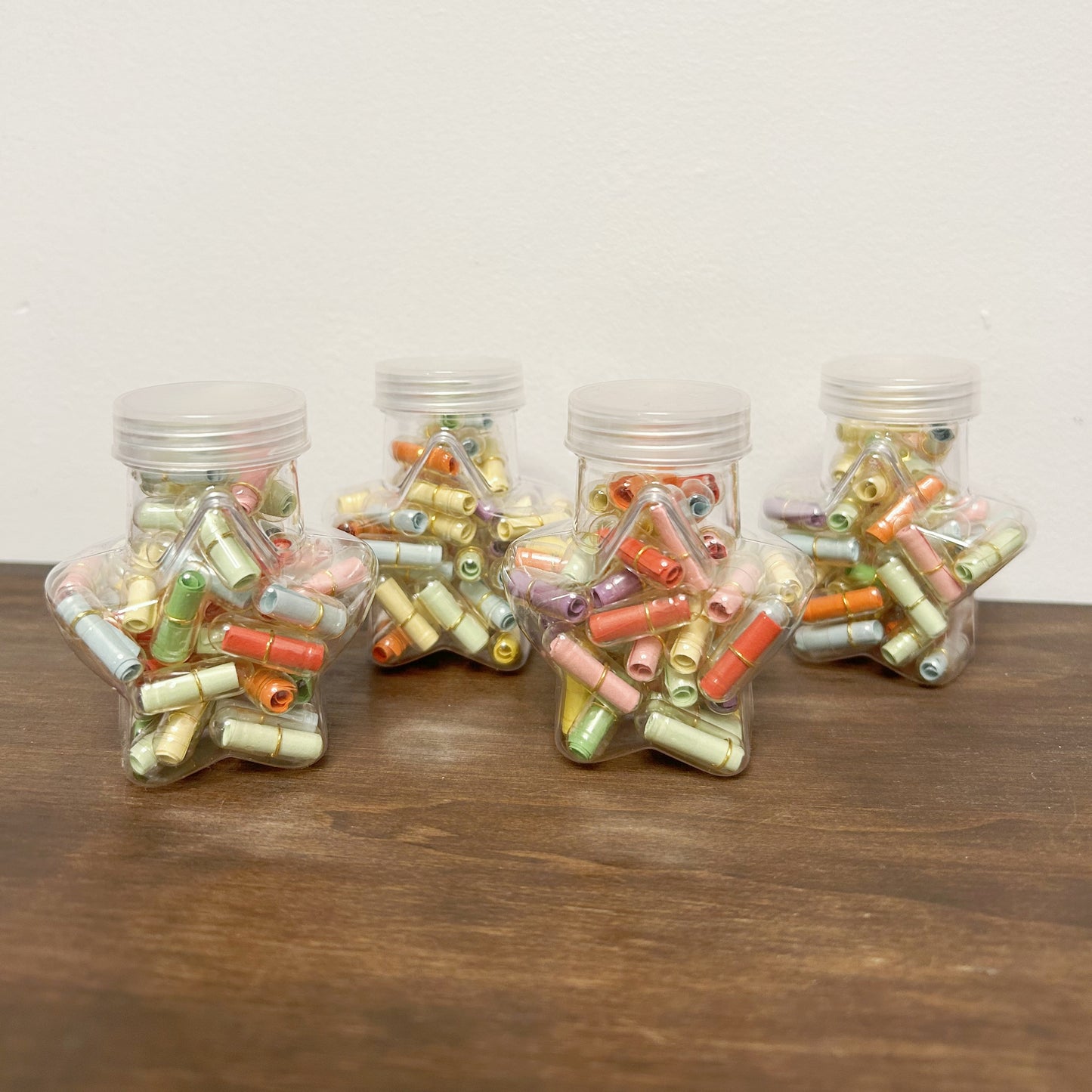 200pcs Message Capsule In Bottle Transparent Letter Love Pill Roll Paper party for gift ceremony