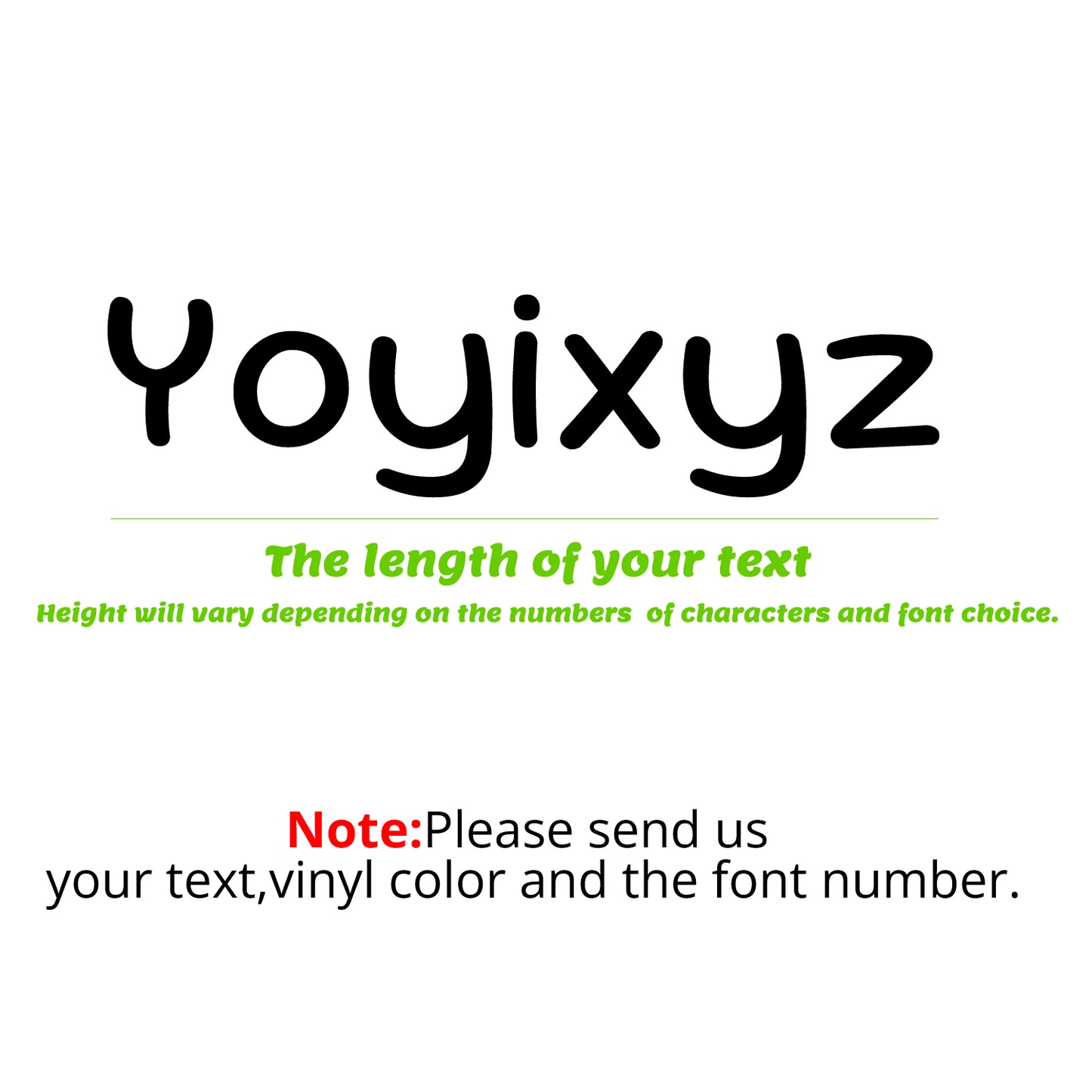Custom Text Vinyl Lettering Sticker Decal Personalized Name window car business