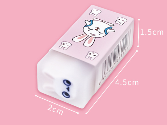 9 Piece Cartoon Cute Astronaut Animals Rubber Mini Eraser Set Novelty Stationery