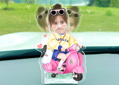 Shake head customized Car decor gift home Diy design Battery& Solar personalized