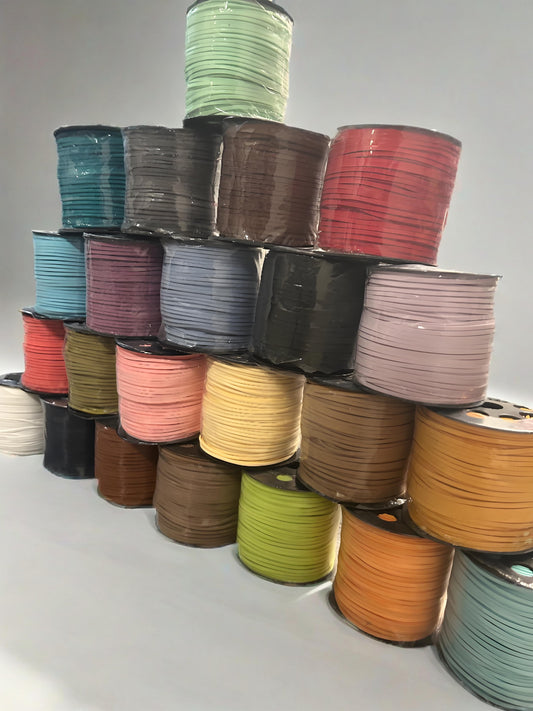 25meter many colors Leather Lace Faux Suede Cord String Thread Rope Craft Jewelry 3mm