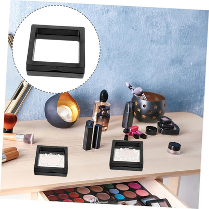 10pcs 9cm square 3D Floating Jewelry Coin Display medallions Box PE Film Jewelry